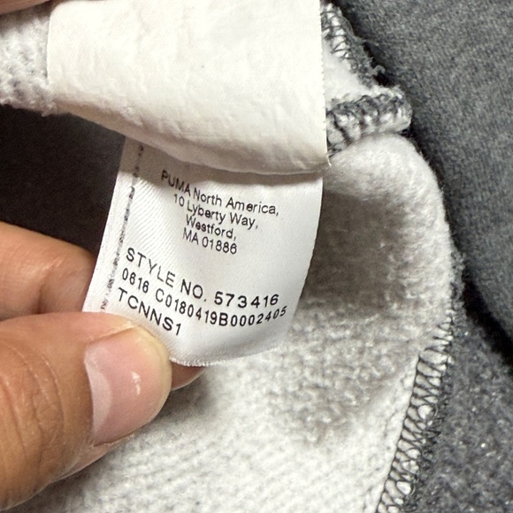 Puma by Rihanna Fenty Rising Sun Hoodie Cropped Lace Up Gray Womens Small 0423 - Picture 6 of 11